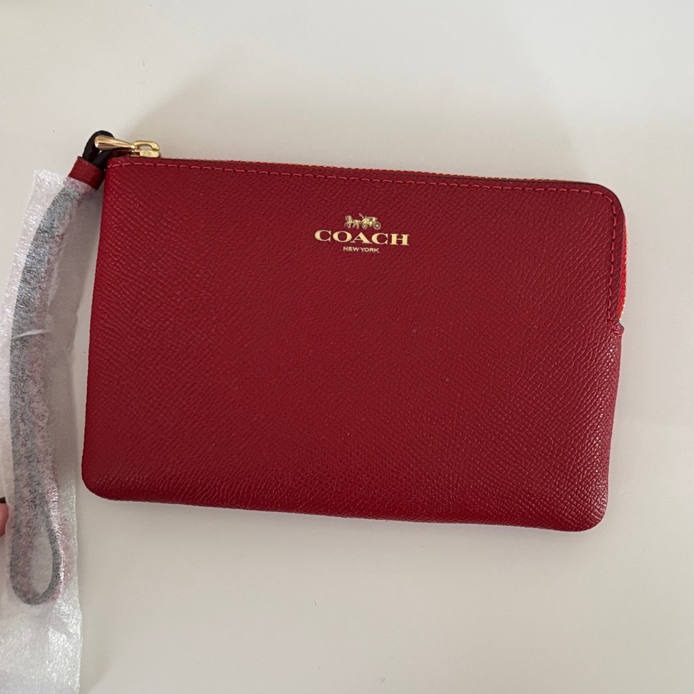 Coach Scarlet Red Wristlet